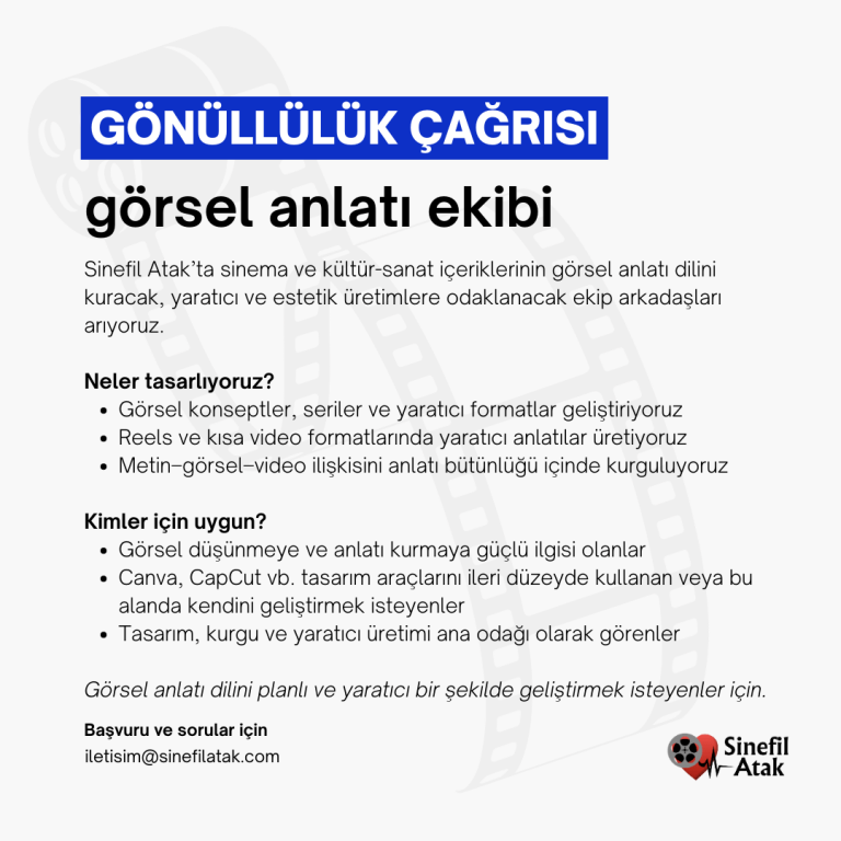 Görsel Anlatı ekibi ilanı tanıtımı