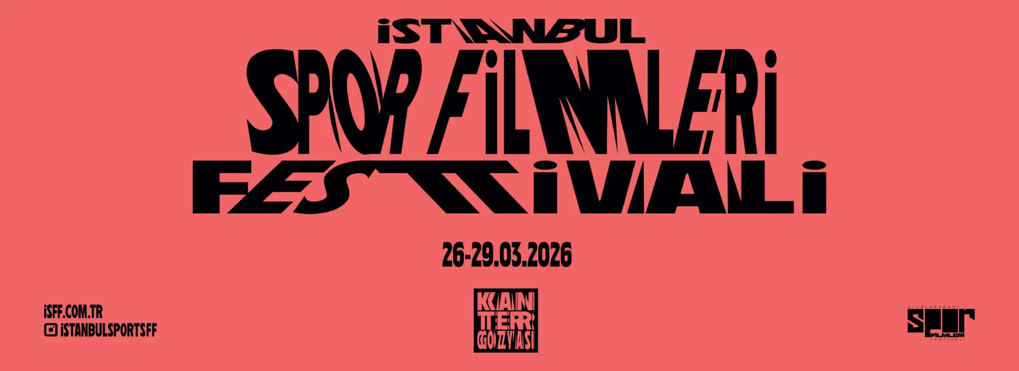 İstanbul Uluslararası Spor Filmleri Festivali’nin İstanbul’da yeniden düzenleneceğini duyuran tanıtım görseli