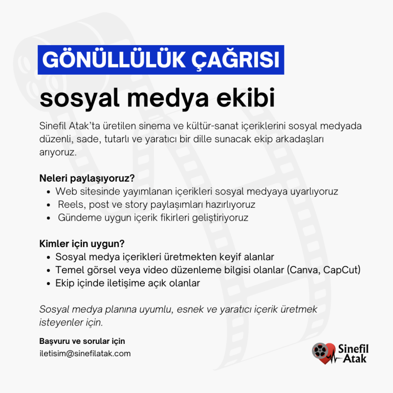 Sosyal medya ekibi tanıtım ilanı