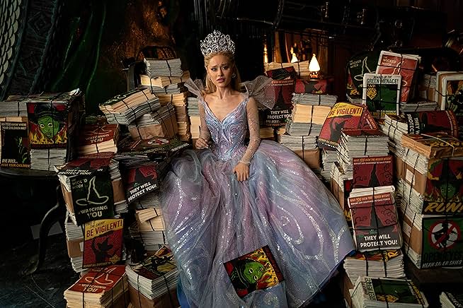 Wicked: For Good filminden sahne; yapım BAFTA 2026’da En İyi Kostüm Tasarımı kategorisinde aday gösterildi.