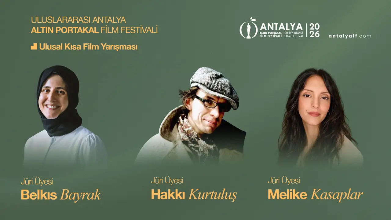 63. Antalya Altın Portakal Film Festivali Ulusal Kısa Film Yarışması jüri üyeleri Hakkı Kurtuluş, Melike Kasaplar ve Belkıs Bayrak
