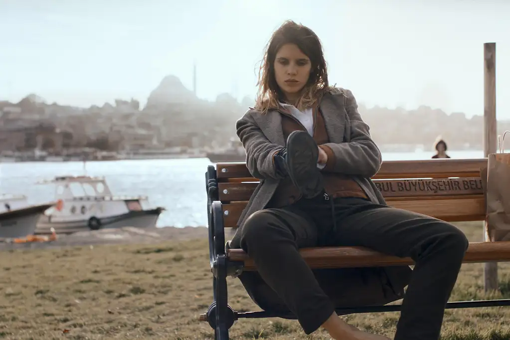 Midilli’den İstanbul’a uzanan bir yolculuğu anlatan Djam filminden bir sahne