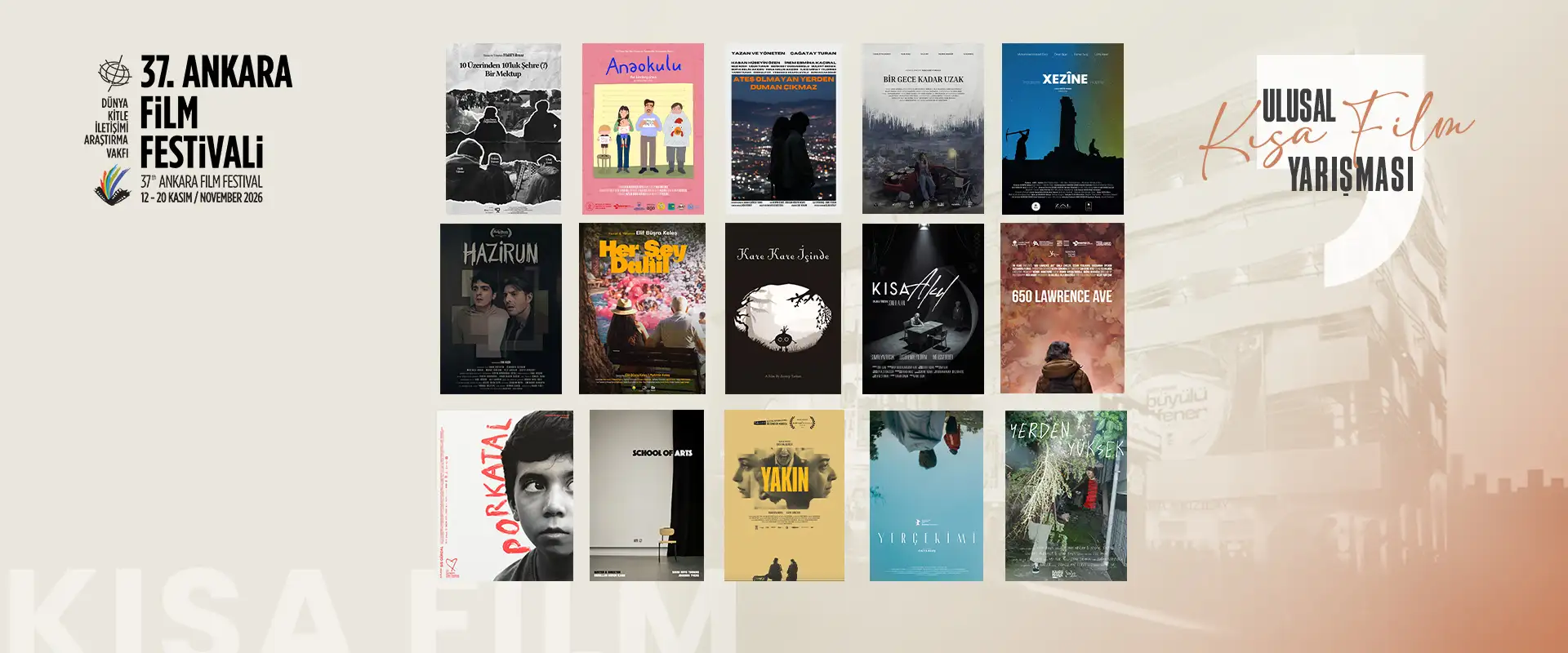 37. Ankara Film Festivali’nde Yarışacak Kısa Filmler Belli Oldu